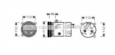 AVA QUALITY COOLING olk278 -  Компрессор, кондиционер